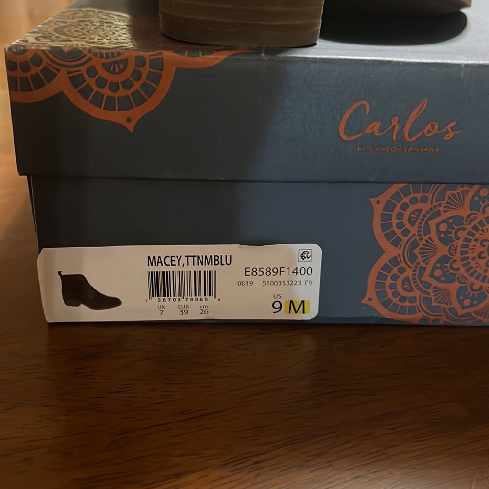 Carlos by Carlos Santana•Women's Macey Chukka Boot• NIB•Size 9•Titanium Blue - Picture 11 of 11